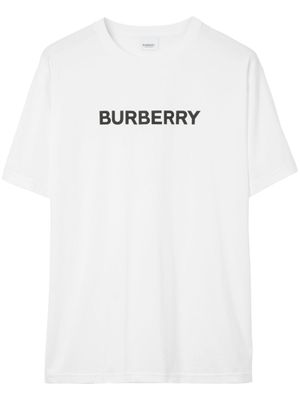 Burberry t-shirt en coton à logo imprimé - Blanc