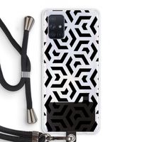Crazy pattern: Samsung Galaxy A71 Transparant Hoesje met koord Crazy pattern: Samsung Galaxy A71 Transparant Hoesje met koord
