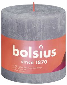 Bolsius shine rustiekkaars 100/100 frosted lavender