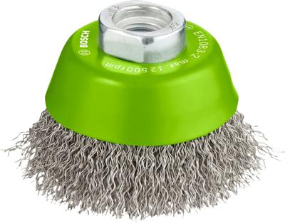 Bosch Accessoires Komstaalborstel, roestvrij 65 mm, 0,3 mm, 12500 U/ min, 14 1st - 2608622061