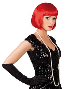 Pruik Cabaret rood