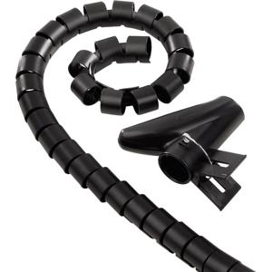 Hama 00220998 Kabelslang Kunststof Zwart flexibel (Ø x l) 2.5 cm x 200 cm 1 stuk(s)
