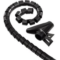 Hama 00220998 Kabelslang Kunststof Zwart flexibel (Ø x l) 2.5 cm x 200 cm 1 stuk(s)