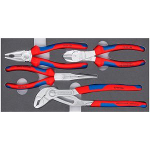 KNIPEX Zangen-Set Basic Chrom 00 20 01 V17 tangenset 4-Delig