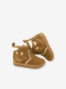 Bouba Joy Fluwelen glitter SHOO POM® babyboots kameel