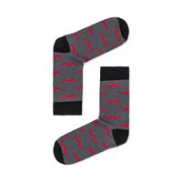 Barbiano - heren sokken print - grijs - Happy socks - thumbnail