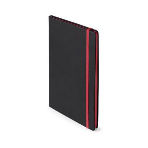 Notitieboekje met rood elastiek A5 formaat   -