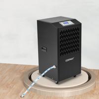118 L/Dag Bouwdroger met Afvoerslang & 24U Timer & 4 Wielen Commerciële Luchtontvochtiger Zwart