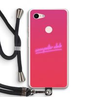 Vice Glow: Pixel 3 XL Transparant Hoesje met koord
