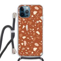 Terrazzo N°22: iPhone 12 Pro Max Transparant Hoesje met koord