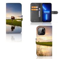 iPhone 13 Pro | Telefoonhoesje | Met pasjeshouder | Koe