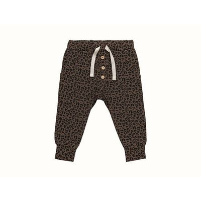Little Indians regular fit broek Pants Leopard met dierenprint bruin Little Indians regular fit broek Pants Leopard met dierenprint bruin