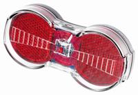 Busch & Muller Busch & müller battery-tail light toplight flat s senso red/clear