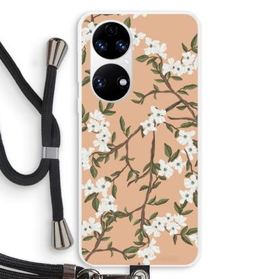 Blossoming spring: Huawei P50 Transparant Hoesje met koord