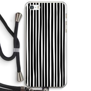 Stripes: iPhone 5 / 5S / SE Transparant Hoesje met koord