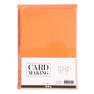 Creativ Company Kaarten en enveloppen diverse kleuren, 50 sets