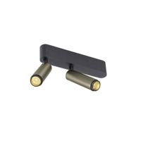 SLV OpbouwspotGrip! S 2-lichts brons 3000K - 1009049