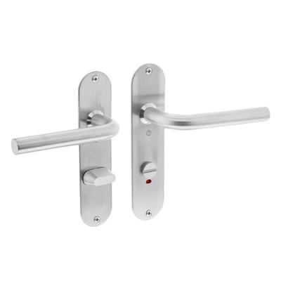 Deurkr.Recht ø16 mm slank schild WC 63 mm rvs Deurkr.Recht ø16 mm slank schild WC 63 mm rvs