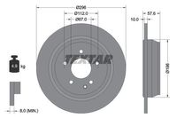 Textar Remschijf 93123503 - thumbnail