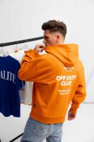 Equalité Off Duty Club Oversized Vest Heren Oranje - Maat XXS - Kleur: Oranje | Soccerfanshop - thumbnail