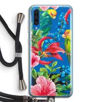 Papegaaien: Samsung Galaxy A50 Transparant Hoesje met koord
