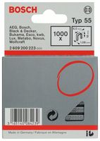 Bosch Accessoires Niet met smalle rug type 55 6 x 1,08 x 18 mm 1000st - 2609200223 - thumbnail