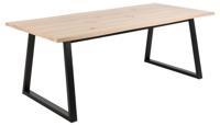 Eettafel Jurby Live Edge Wit Eiken Veneer 220cm - Giga Living