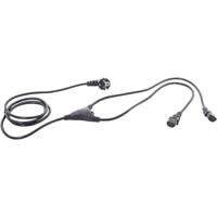 HAWA 1008274 Apparaat (koud) Y-kabel Zwart 2.35 m