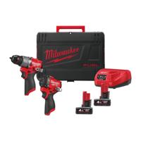 Milwaukee M12 FUEL™ FPP2X2-402X Accu Combiset 2-delig FPD2 + FCIWF1 12V 4.0Ah in HD Box - 4933498741