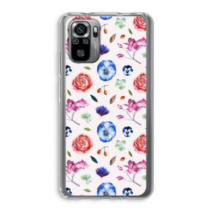 Bloemetjes: Xiaomi Redmi Note 10S Transparant Hoesje