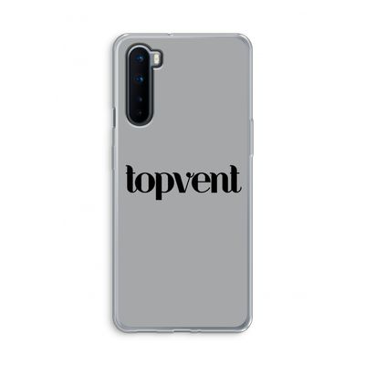 Topvent Grijs Zwart: OnePlus Nord Transparant Hoesje