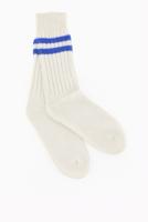 Mell O Cashmere sokken 210104 wit/azur