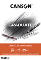 Schetspapier canson graduate sketch 96gr a3 wit