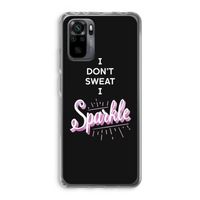 Sparkle quote: Xiaomi Redmi Note 10 Pro Transparant Hoesje