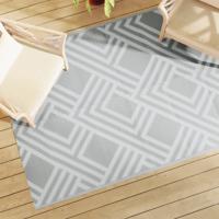 VidaXL Buitenkleed arakil 140x200 cm pp grijs