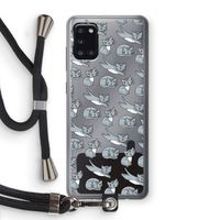 Poezen: Samsung Galaxy A31 Transparant Hoesje met koord