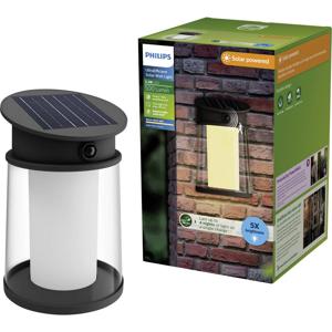 Philips LED Juda 929004633201 Wandlamp op zonne-energie met bewegingsmelder LED 3.2 W Zwart
