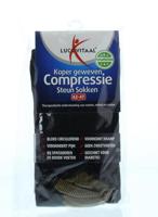 Lucovitaal Koper compressie steunsok maat 42-47 zwart