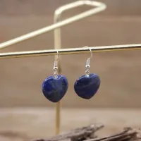 Lapis lazuli oorbellen hart - Sieraden - Spiritueelboek.nl