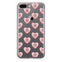 Chicks before dicks: iPhone 8 Plus Transparant Hoesje