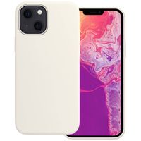 Basey iPhone 14 Plus Hoesje Siliconen Back Cover Case - iPhone 14 Plus Hoes Silicone Case Hoesje - Wit