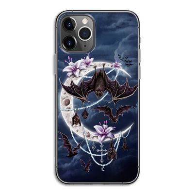 Vleermuizen Maan: iPhone 11 Pro Transparant Hoesje