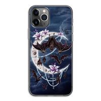 Vleermuizen Maan: iPhone 11 Pro Transparant Hoesje