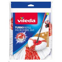 Vileda Easy 2in1 Turbo Wring and Clean Mop Wit/Rood - thumbnail