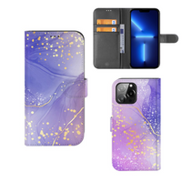 Hoesje voor iPhone 13 Pro Max Watercolor Paars