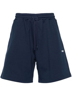 MSGM short de sport à logo imprimé - Bleu