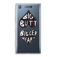Big butt bigger heart: Sony Xperia XZ1 Transparant Hoesje