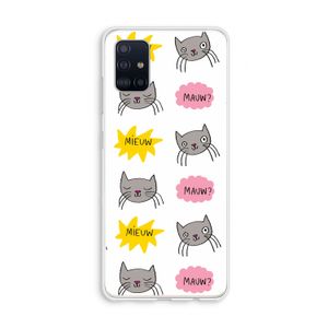 Meow: Galaxy A51 4G Transparant Hoesje
