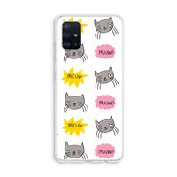 Meow: Galaxy A51 4G Transparant Hoesje