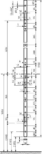 ASSA ABLOY 819ZBS Sluitplaat | voor 319N | 519N en 819N serie | RVS | 24x2x1760mm | DR 1+2+3+4 - A000191904